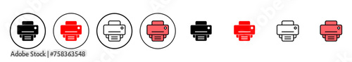 Print icon vector illustration. printer sign and symbol