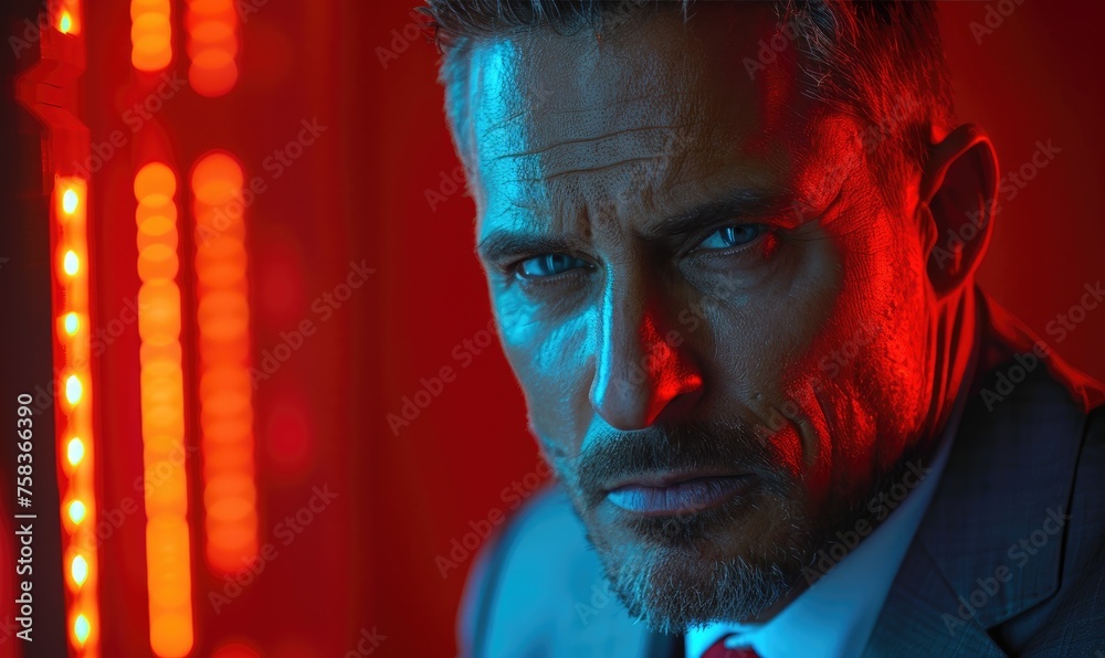 An elegant businessman, focused and serious An elegant businessman, focused and serious
