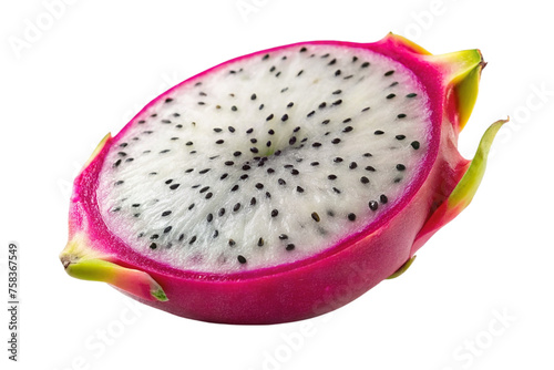 Dragon fruit isolated on transparent background.