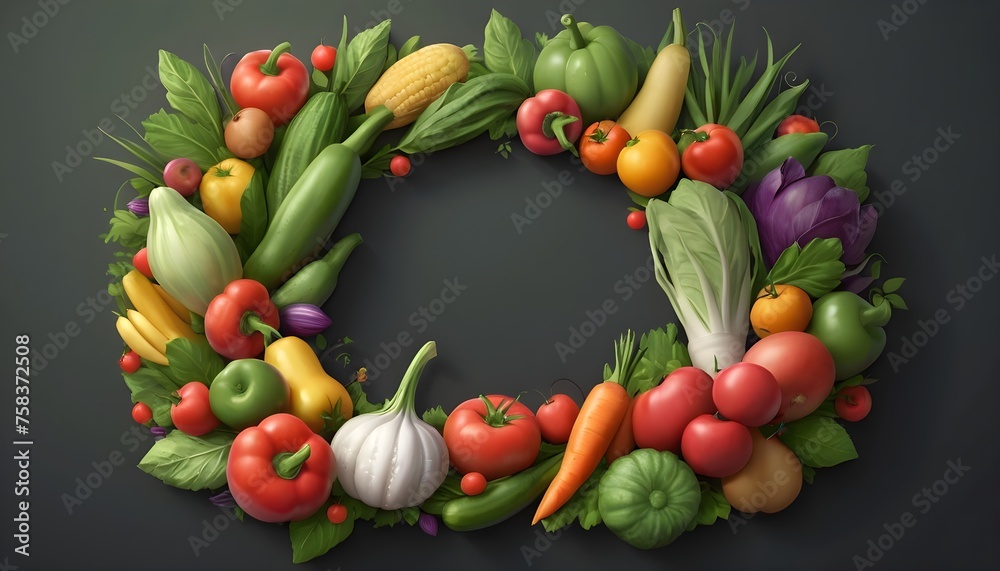 Harvest Delights: Craft an Enchanting Border of Fruits and Vegetables, Allowing Your Custom Text or Imagery to Take Center Stage in Vibrant Splendor Harvest Delights: Craft an Enchanting Border of Fruits and Vegetables, Allowing Your Custom Text or Imagery to Take Center Stage in Vibrant Splendor