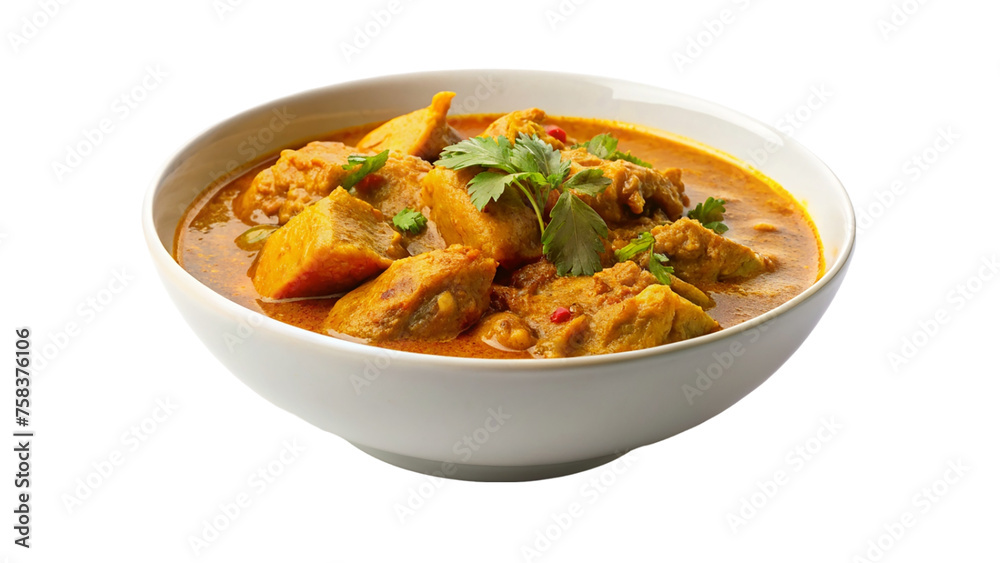 Bowl of chicken curry. isolated on transparent background. Bowl of chicken curry. isolated on transparent background.