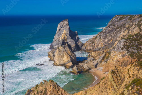 Atlantic ocean coast in Portugal