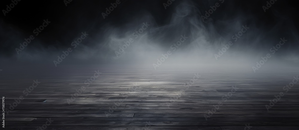 Dark Concentrated Flooring Texture with Mist or Fog