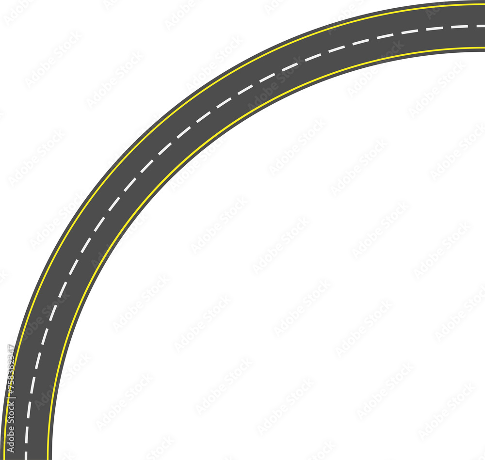 Curve Road Illustration