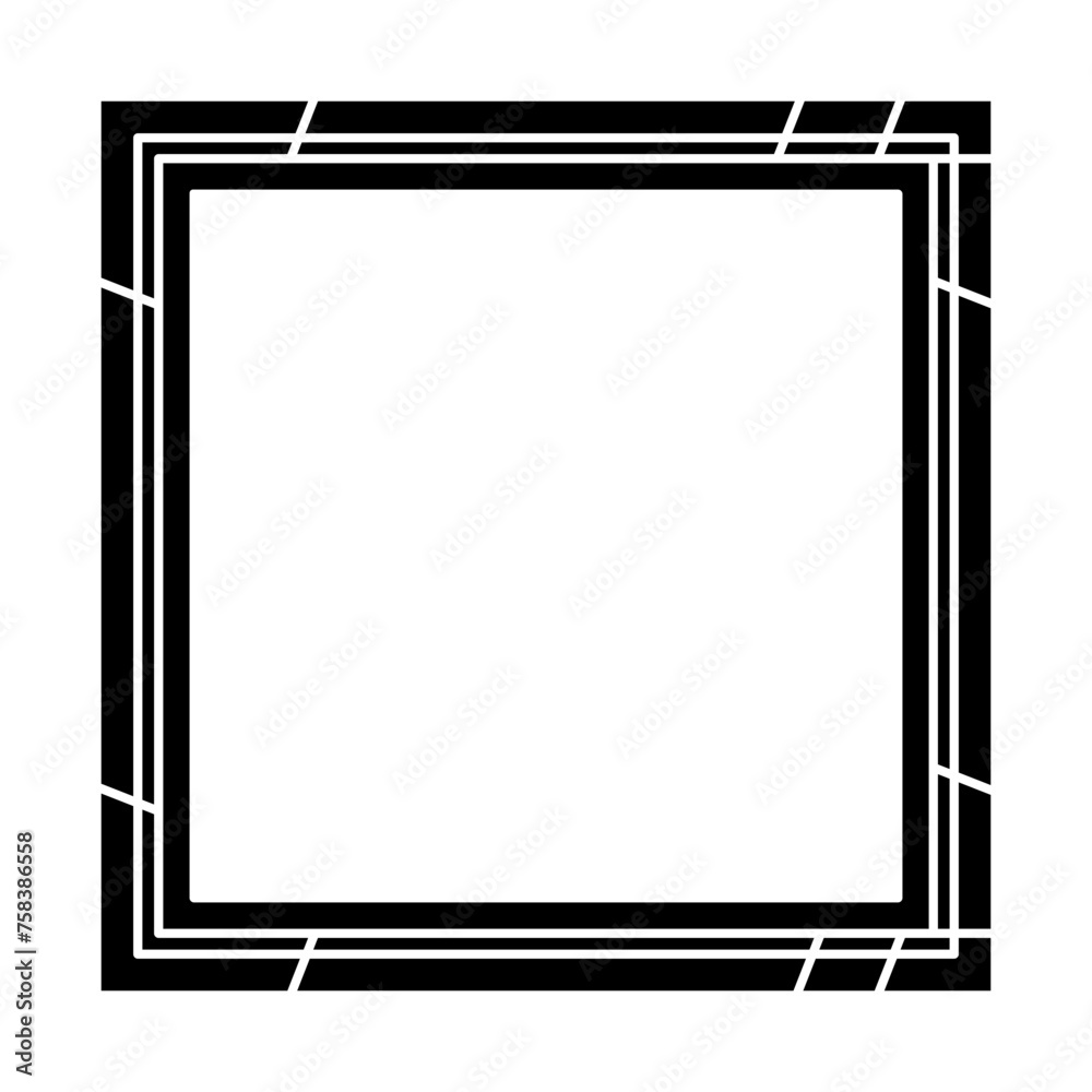 Black Icon Border Frame Vector Black Icon Border Frame Vector
