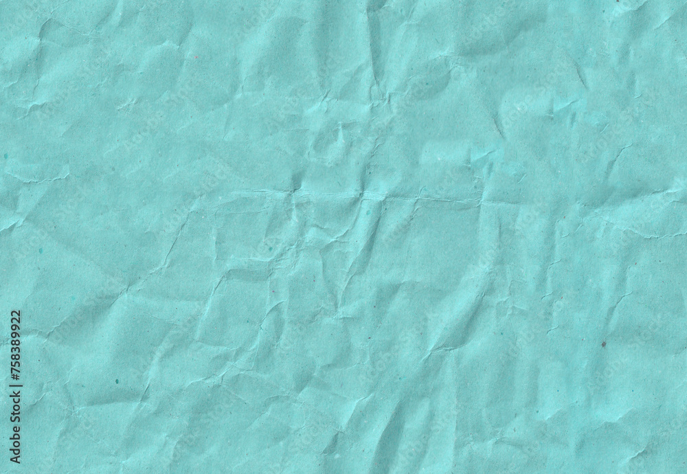 Obraz premium Seamless battered dark sky blue kraft paper texture. Grunge rough natural page.