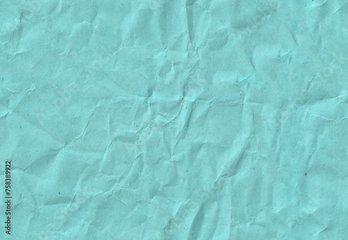 Seamless battered dark sky blue kraft paper texture. Grunge rough natural page.