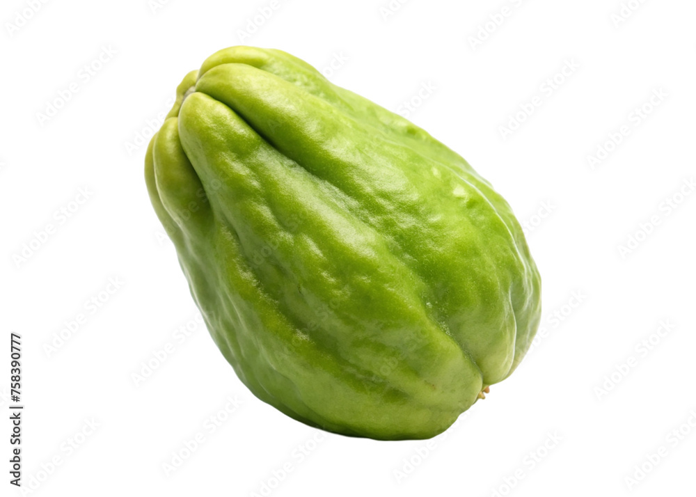 Chayote isolated on a transparent background, Chayote isolated on a transparent background,
