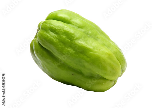 Chayote isolated on a transparent background,