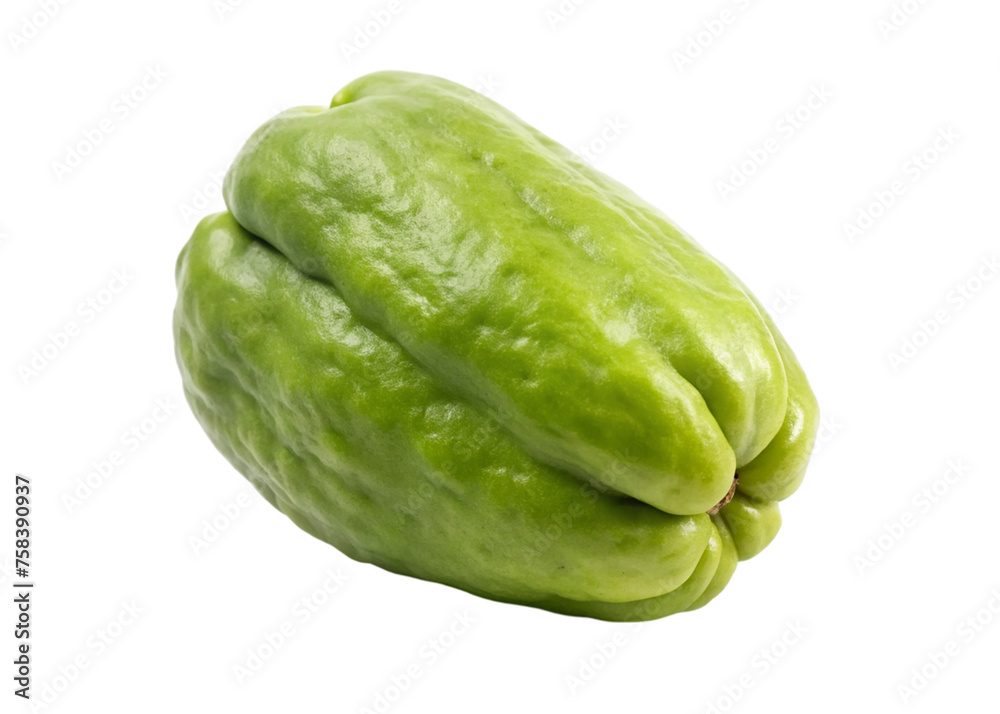 Chayote isolated on a transparent background, Chayote isolated on a transparent background,