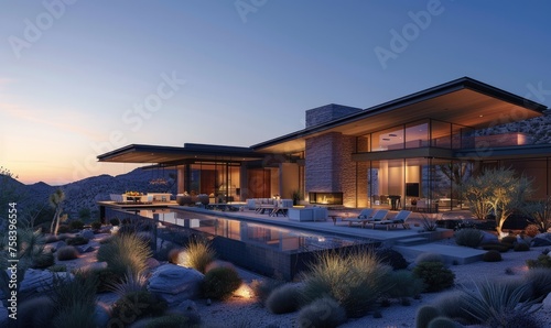A modern style villa in the...