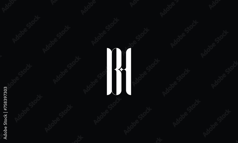 BH, HB ,H ,B ,Abstract Letters Logo monogram BH, HB ,H ,B ,Abstract Letters Logo monogram