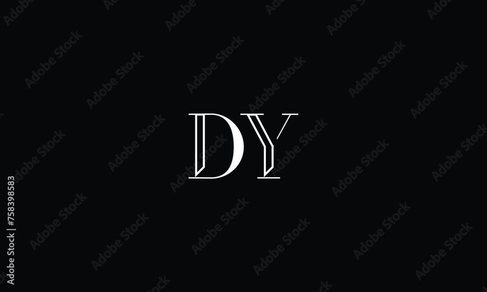 DY, YD, D, Y, Abstract Letters Logo Monogram DY, YD, D, Y, Abstract Letters Logo Monogram