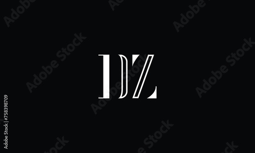 DZ, ZD, D, Z, Abstract Letters Logo Monogram