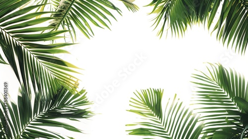 Tropical palm leaves jungle leaf seamless floral pattern background