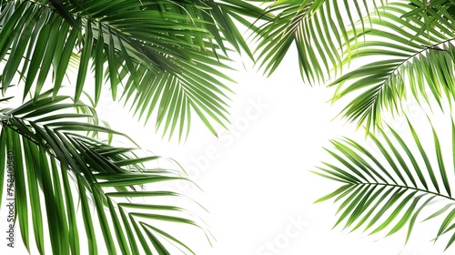 Tropical palm leaves jungle leaf seamless floral pattern background