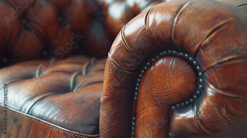 Contemporary Armchair Design: Detailing the Trimming Leather for Stylish Home Interiors