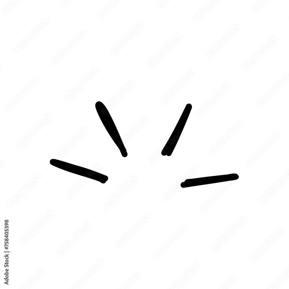 Hand drawn pop surprise line frame for title headline Hand drawn pop surprise line frame for title headline