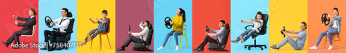 Collage of different people...