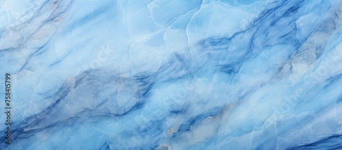 A close up of a blue marble texture resembling a freezing water surface with cumulus cloud patterns, inspired by natural landscapes and meteorological phenomena