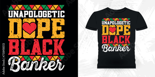 Funny Loan Officer Retro Vintage Banker T-shirt Design