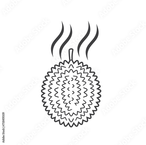 illustration of pungent smell, smell icon, vector art.