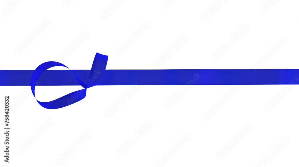 Blue curve ribbon isolated on transparent background Blue curve ribbon isolated on transparent background