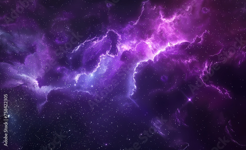 abstract purple space nebula
