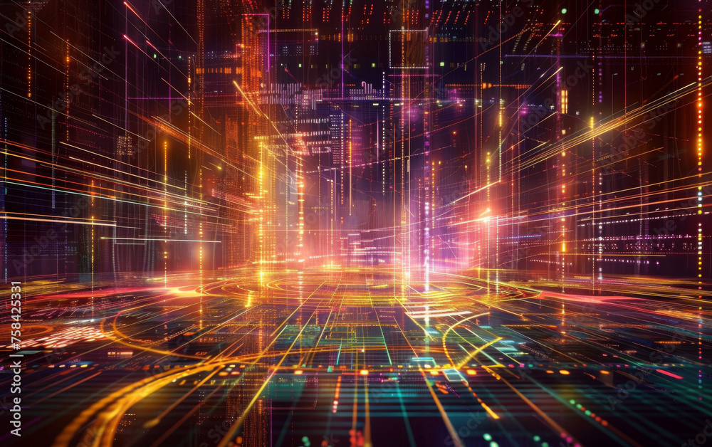 Technology, set of data in the center of the image, information, smart object, technical electronic background Technology, set of data in the center of the image, information, smart object, technical electronic background