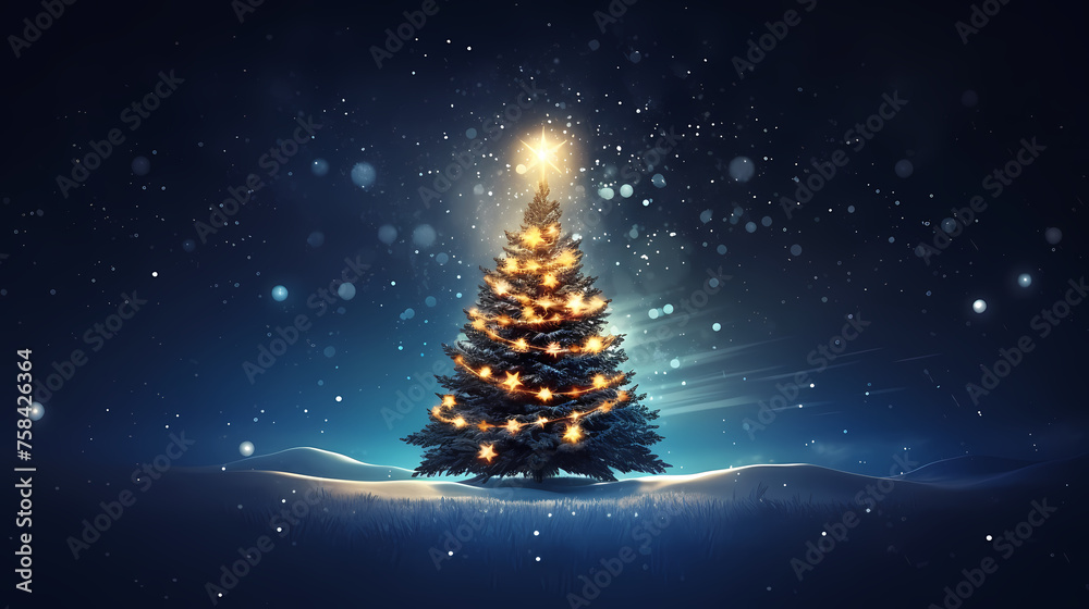 A beautifully decorated Christmas tree A beautifully decorated Christmas tree
