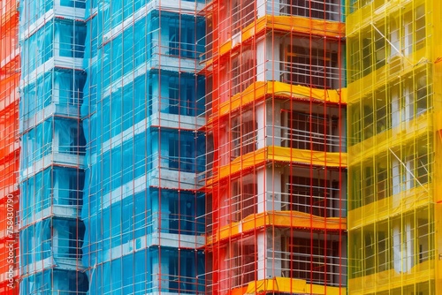 Colorful construction mesh