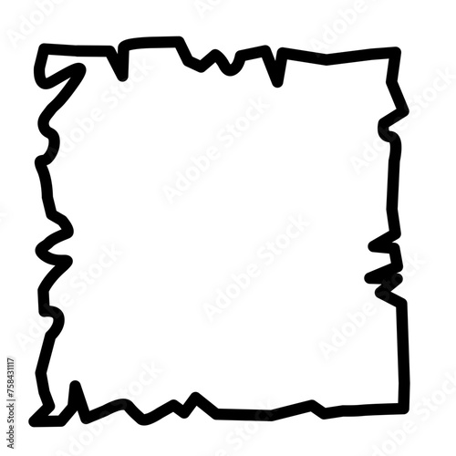 dull old paper border