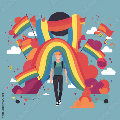 gay pride month social media banner