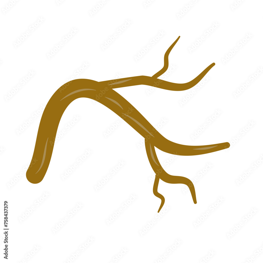 Brown dry tree branches vector Brown dry tree branches vector