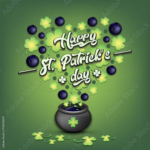 Happy St. Patricks day and bowling ball