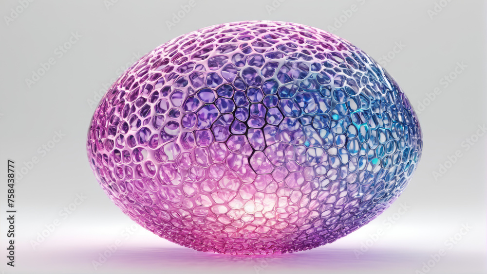Purple and Blue Ball on Table Purple and Blue Ball on Table