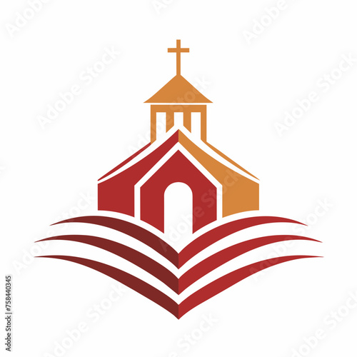 Minimalistic Style Stylized Church Logo