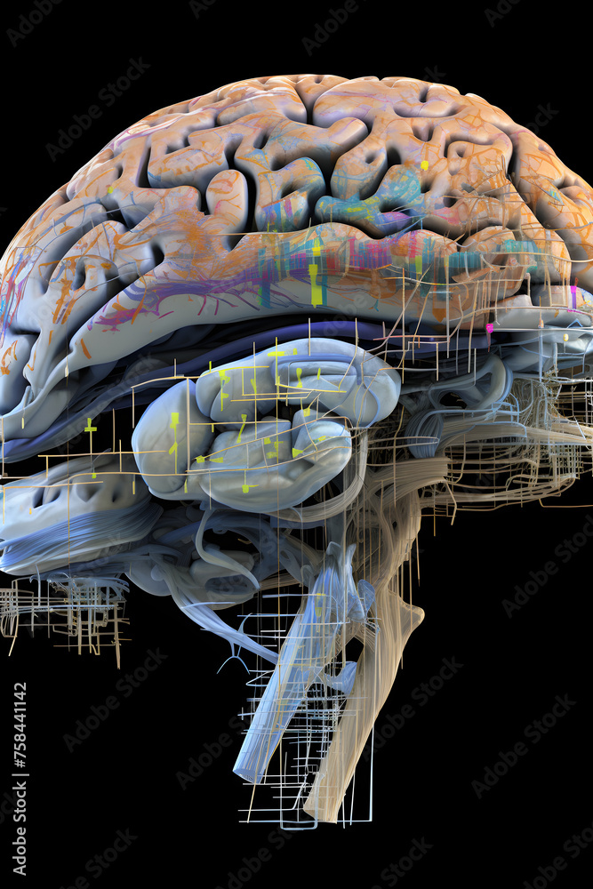 High-resolution Computed Tomography (CT) Scan of a Human Brain ...