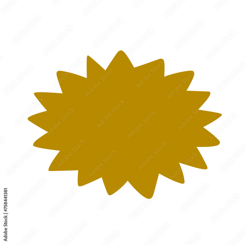 Bursting speech star illustration Bursting speech star illustration