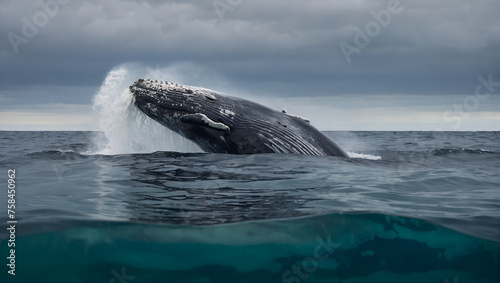 Ocean Life: Whale Jumping © ART Forge