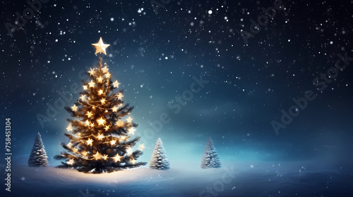 Christmas tree, New Year and Christmas background material © Derby