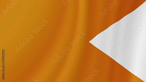 Maratha Empire Waving Flag. Realistic Flag Animation. photo