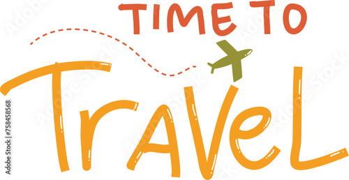 Time to travel lettering