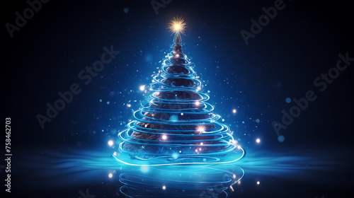 A beautifully decorated Christmas tree photo