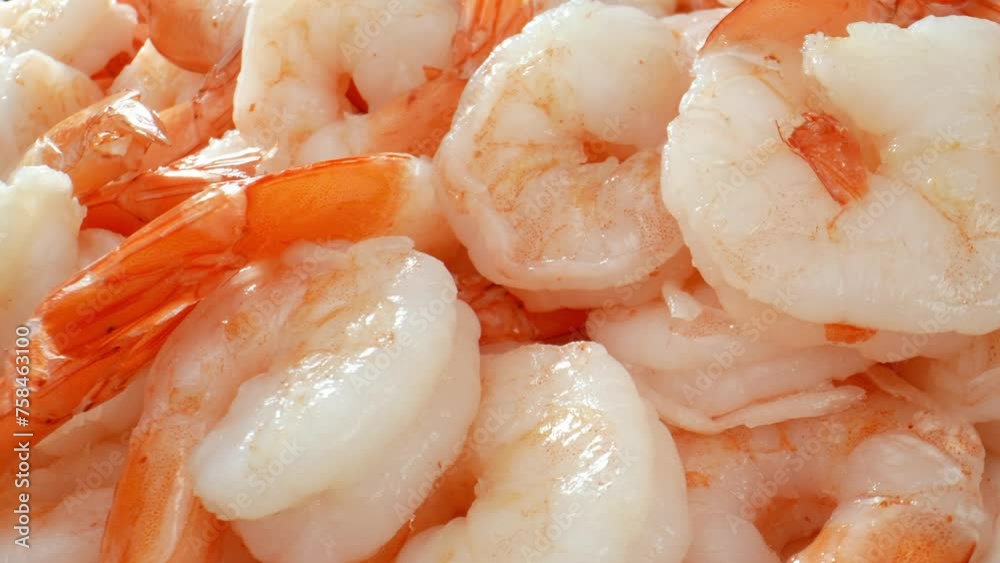 Boiling shrimp is rapid, taking minutes until pink and opaque, indicating cooked. Watch closely to avoid toughness from overcooking. Food concept. Shot with 24mm probe macro lens. Seafood background. Boiling shrimp is rapid, taking minutes until pink and opaque, indicating cooked. Watch closely to avoid toughness from overcooking. Food concept. Shot with 24mm probe macro lens. Seafood background.