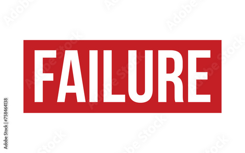 Failure Rubber Stamp Seal Vector