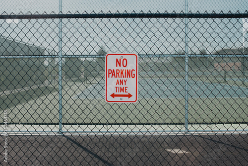 no sign on fence