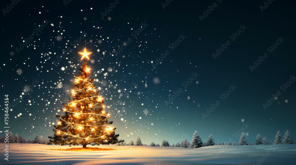 A beautifully decorated Christmas tree A beautifully decorated Christmas tree