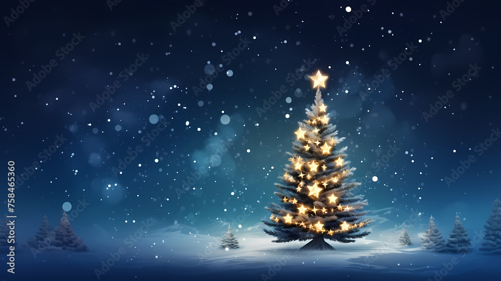 A beautifully decorated Christmas tree A beautifully decorated Christmas tree