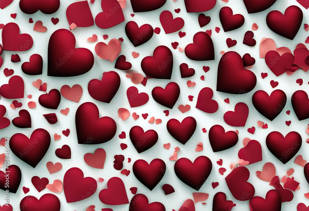 Hearts seamless pattern stock illustrationHeart Shape Pattern Backgrounds Valentine's Day - Holiday Valentine Card